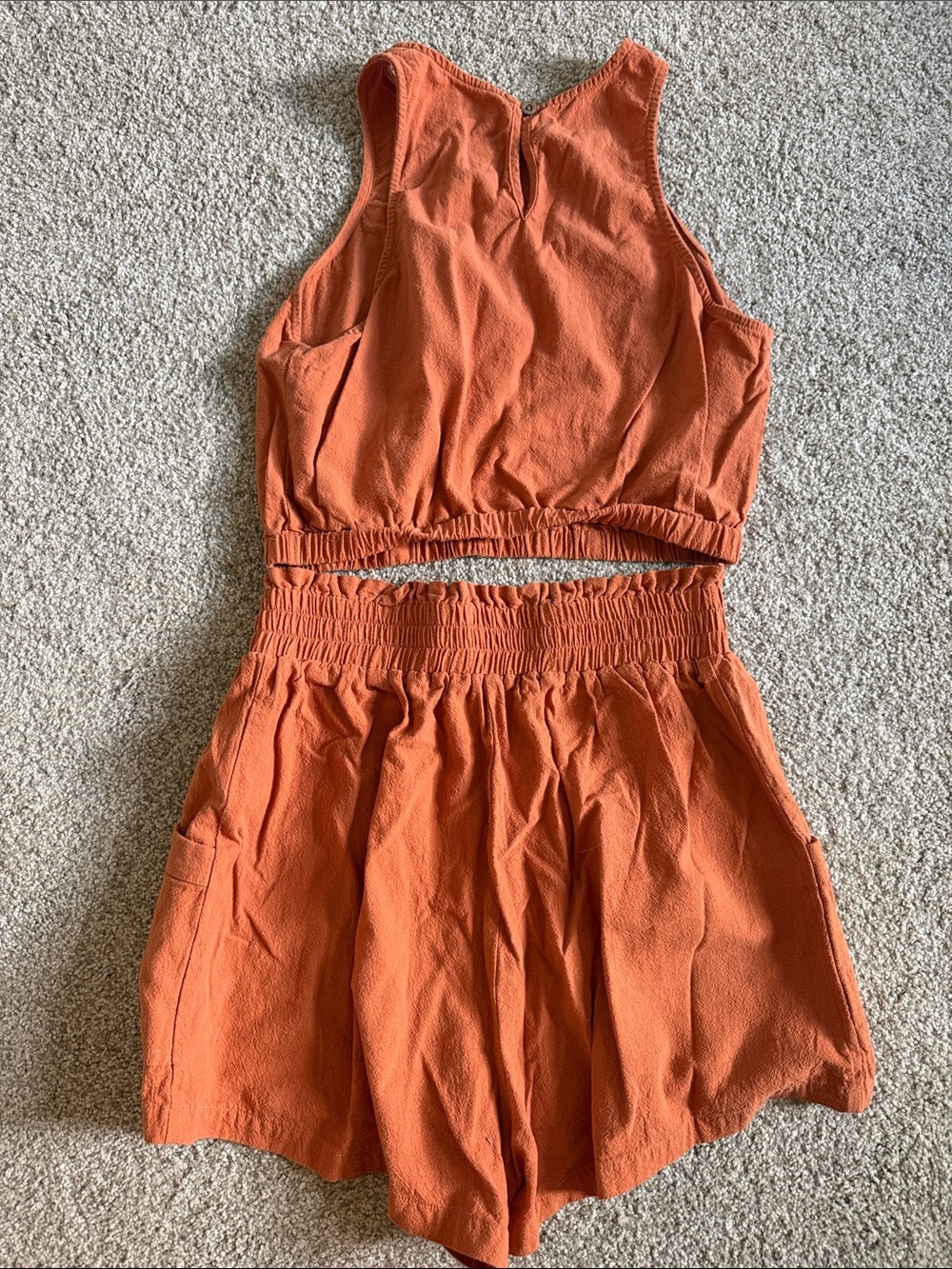 Rust Orange Two-Piece Set - Picture 2 of 2